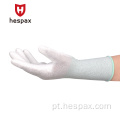Luvas de proteção à mão por atacado HESPAX 13G POLESTER PU